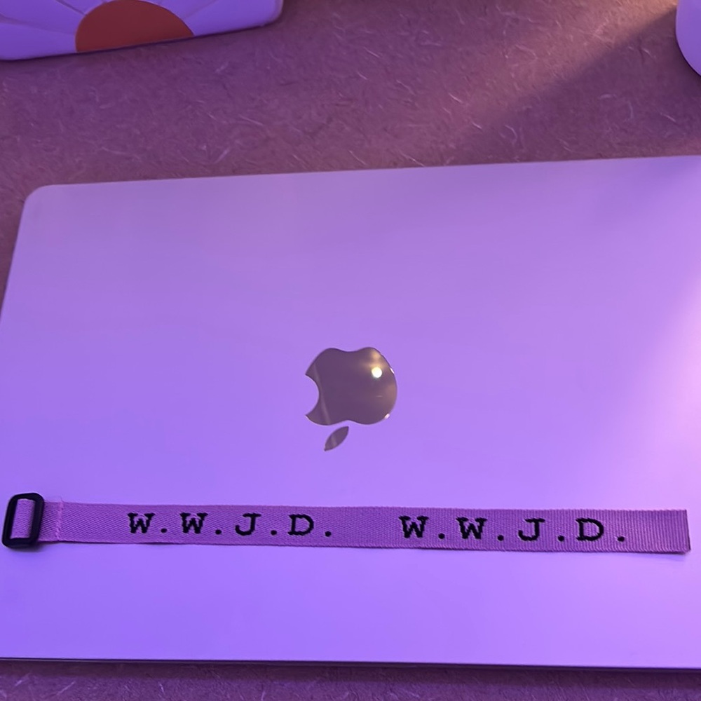 Pink WWJD Bracelet (blue, yellow, pink, or tan) dm me for colors and how many!